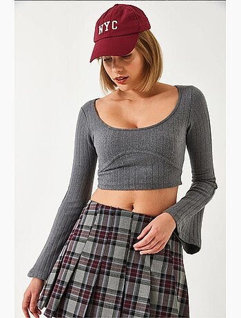 Crop top met stikseldetails lucci