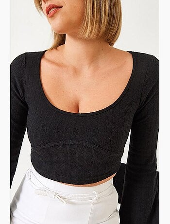 Crop top met stikseldetails lucci