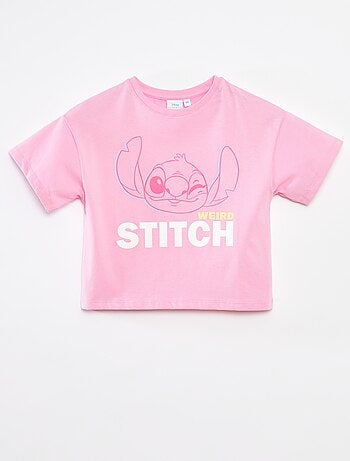 Crop top T-shirt 'Stitch'