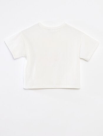 Crop top T-shirt 'Stitch'