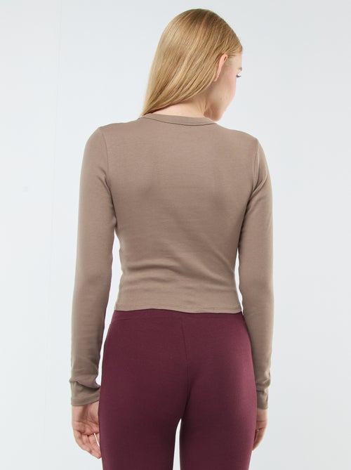 Cropped basic T-shirt - Kiabi