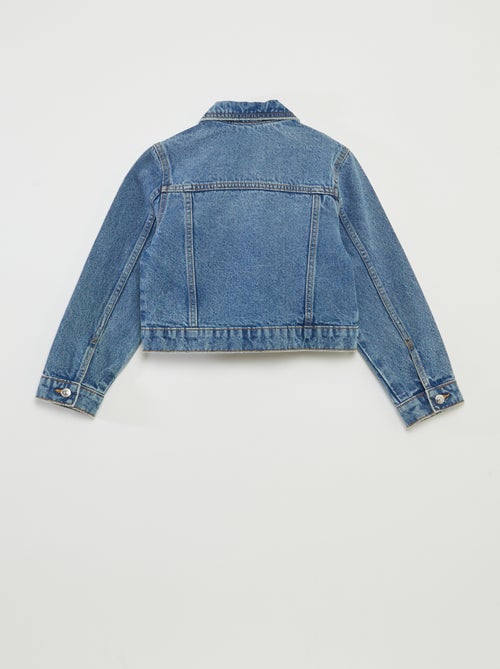 Cropped denim jasje - Kiabi