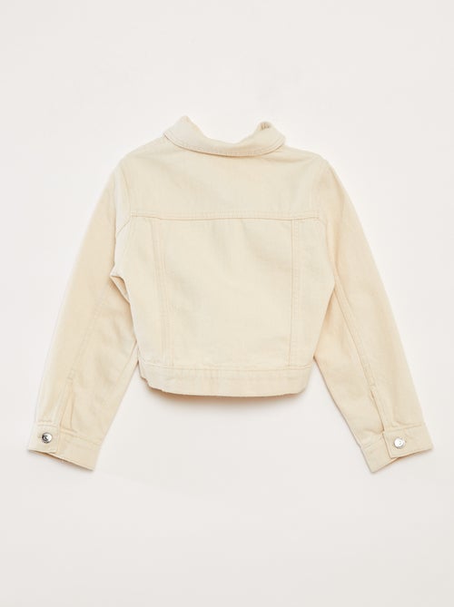 Cropped denim jasje - Kiabi