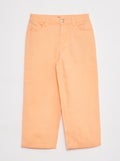 Cropped spijkerbroek ORANJE - Kiabi