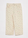 Cropped spijkerbroek WIT - Kiabi