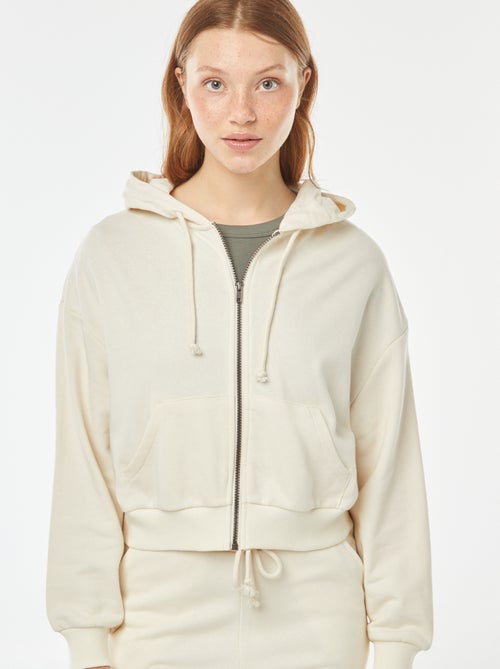 Cropped sweater met capuchon - Kiabi