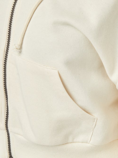 Cropped sweater met capuchon - Kiabi