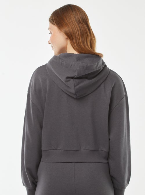 Cropped sweater met capuchon - Kiabi