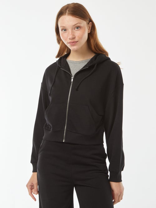 Cropped sweater met capuchon - Kiabi