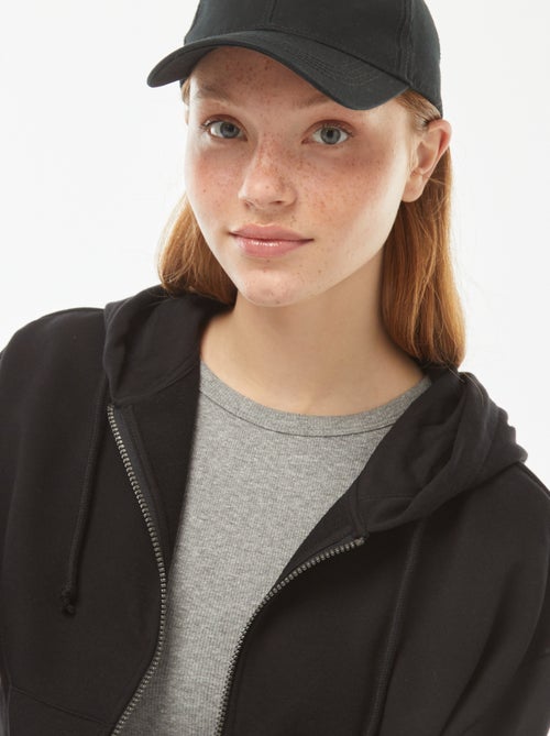 Cropped sweater met capuchon - Kiabi