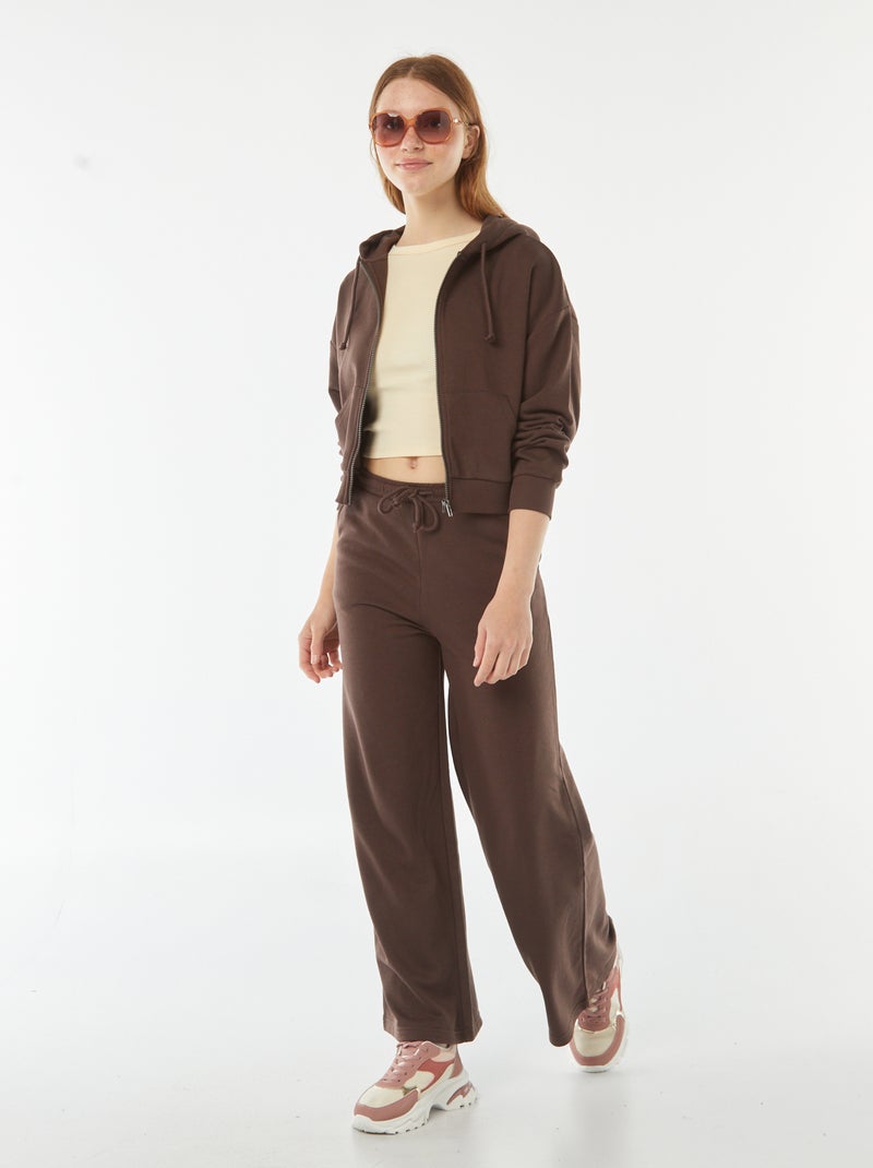 Cropped T-shirt met korte mouw Biege - Kiabi
