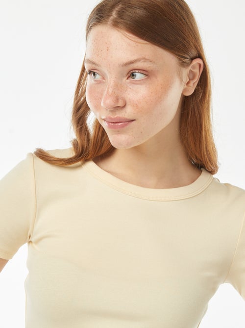 Cropped T-shirt met korte mouw - Kiabi