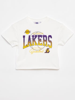 Cropped T-shirt met korte mouwen 'NBA'