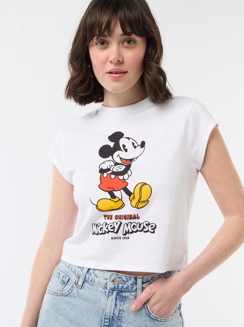 Cropped T-shirt 'Mickey' 'Disney' - Kiabi