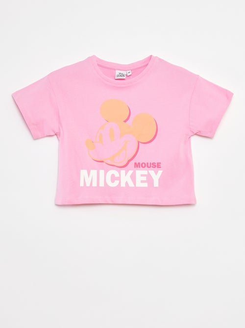 Cropped T-shirt 'Mickey' - Kiabi