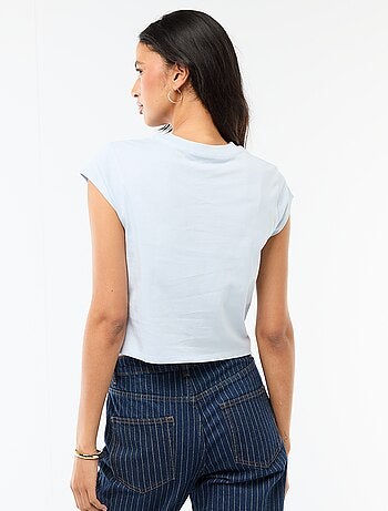 Cropped T-shirt 'Stitch'