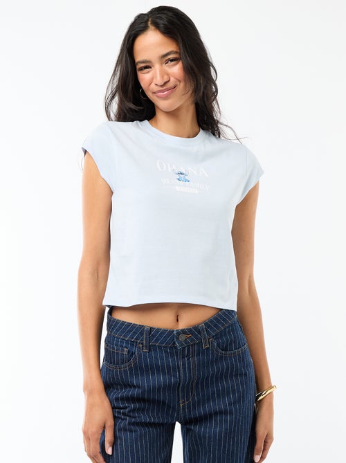 Cropped T-shirt 'Stitch' - Kiabi