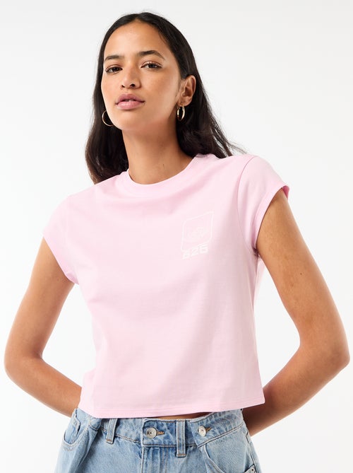 Cropped T-shirt 'Stitch' 'Disney' - Kiabi