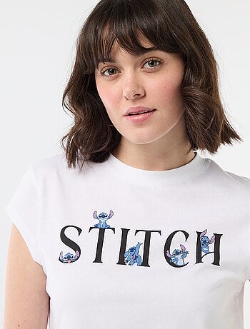 Cropped T-shirt 'Stitch'