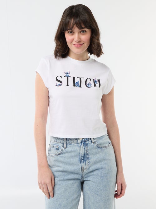 Cropped T-shirt 'Stitch' - Kiabi