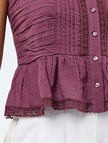Cropped top met fijne bandjes