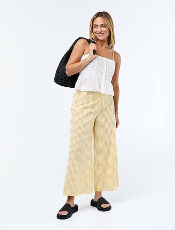 Cropped top met fijne bandjes