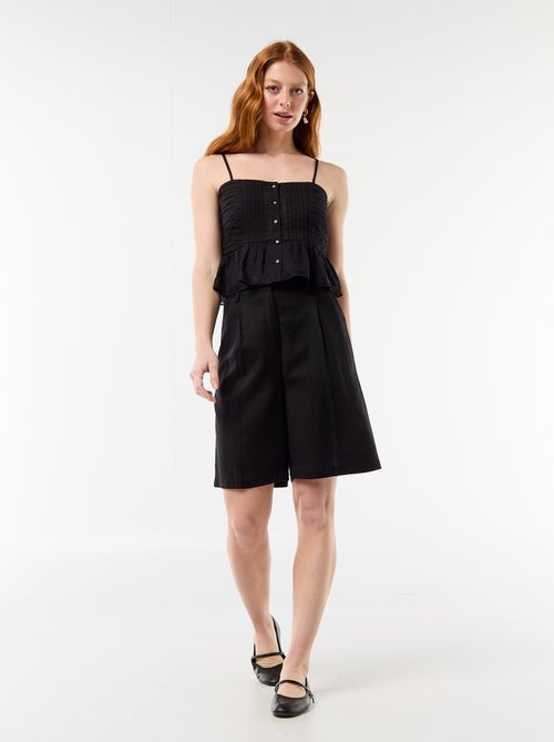 Cropped top met fijne bandjes - Kiabi