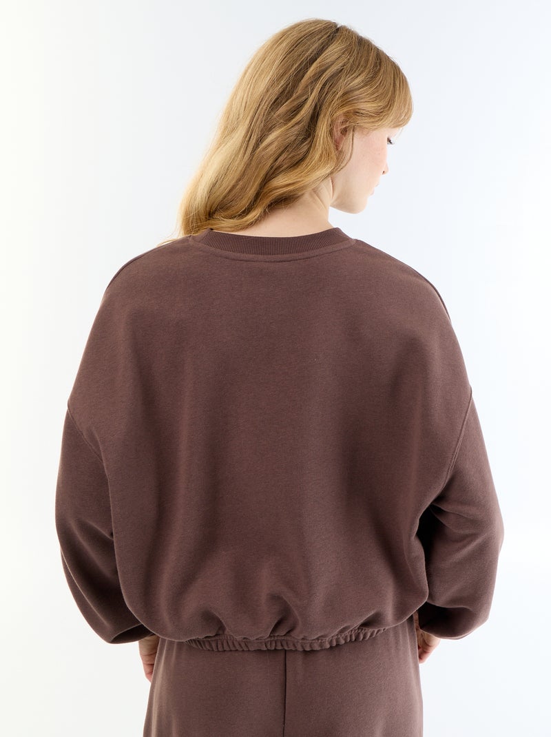 Cropped trui Bruin - Kiabi