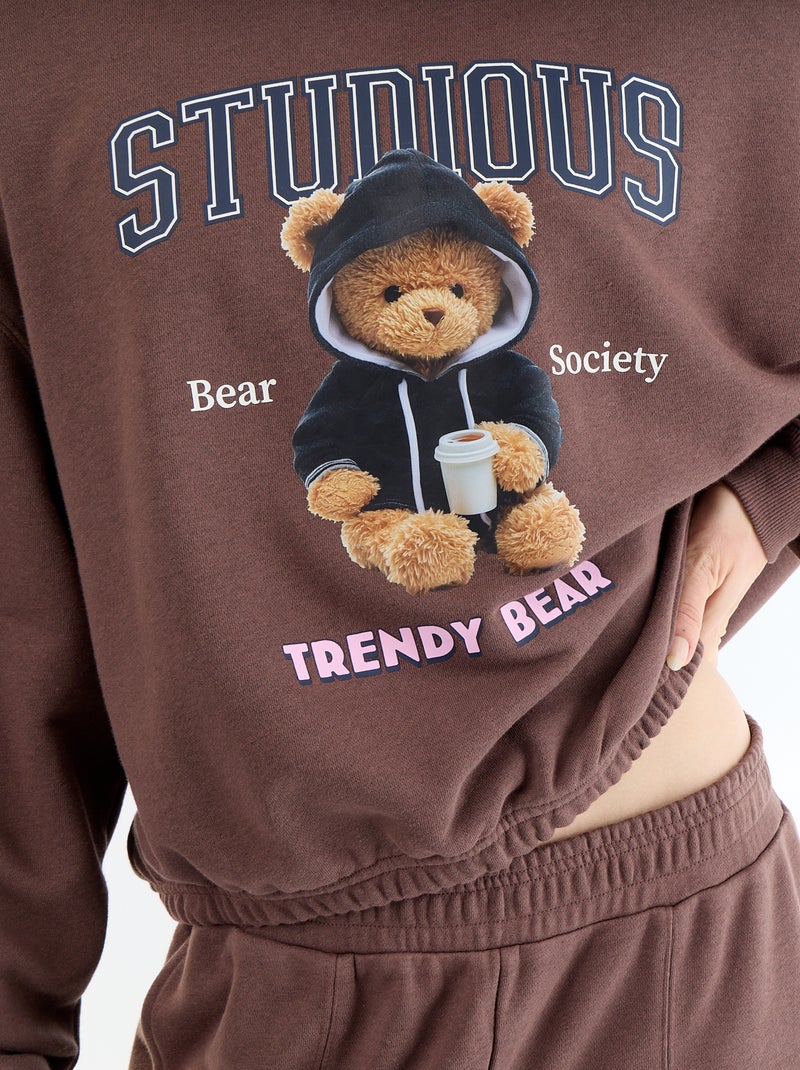 Cropped trui Bruin - Kiabi