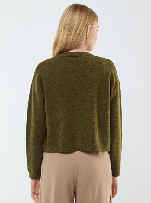 Cropped vest van tricot - Kiabi