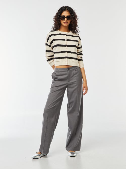 Cropped vest van tricot - Kiabi