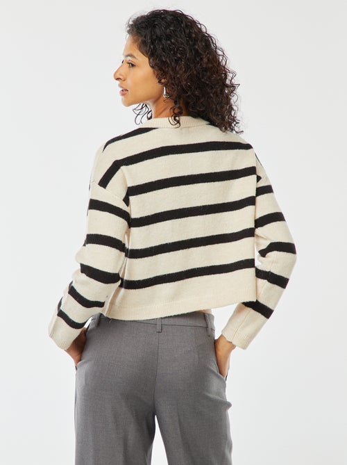 Cropped vest van tricot - Kiabi