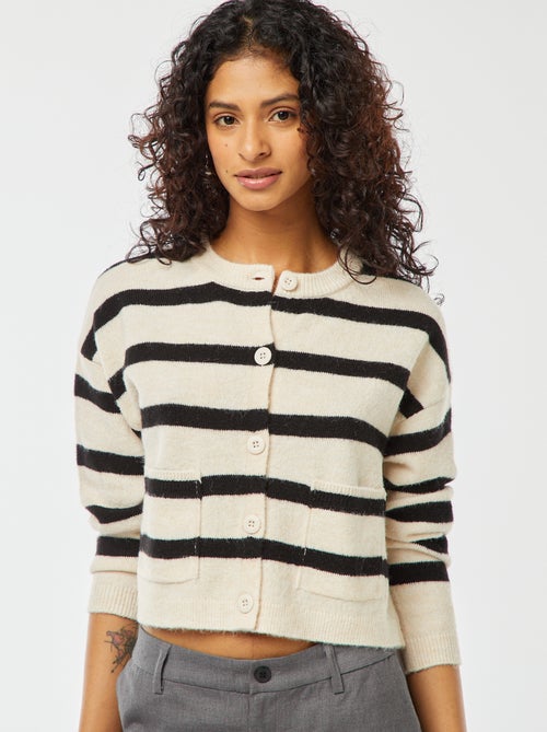 Cropped vest van tricot - Kiabi