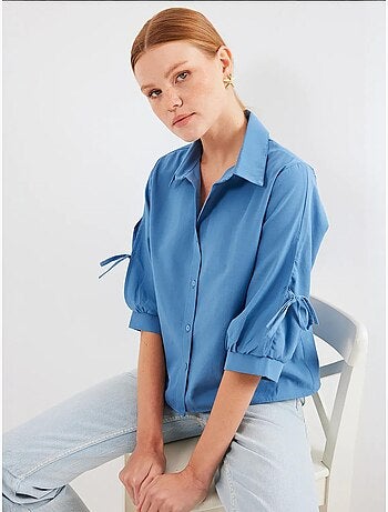 Cropshirt met strik bdart