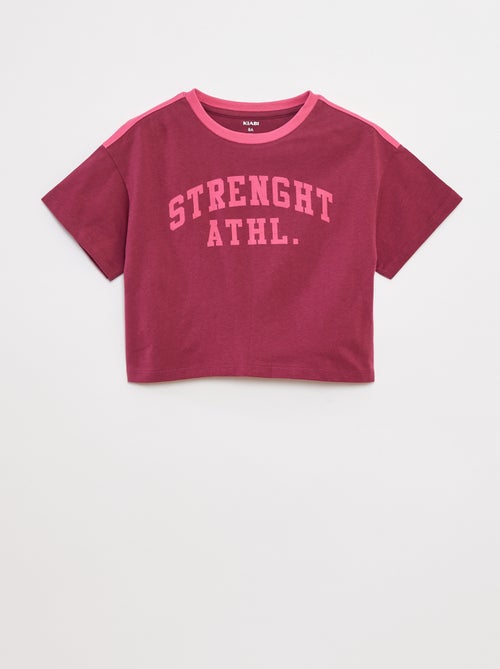Croptop in campusstijl - Kiabi