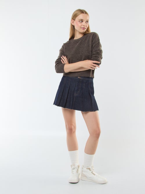 Croptrui van zacht tricot - Kiabi