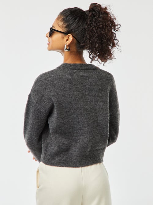 Croptrui van zacht tricot - Kiabi