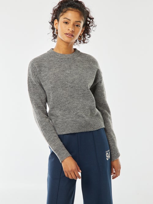 Croptrui van zacht tricot - Kiabi