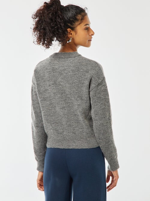 Croptrui van zacht tricot - Kiabi