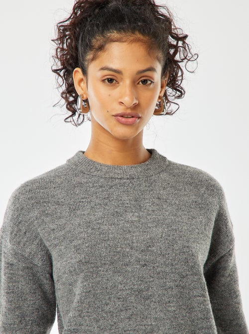 Croptrui van zacht tricot - Kiabi