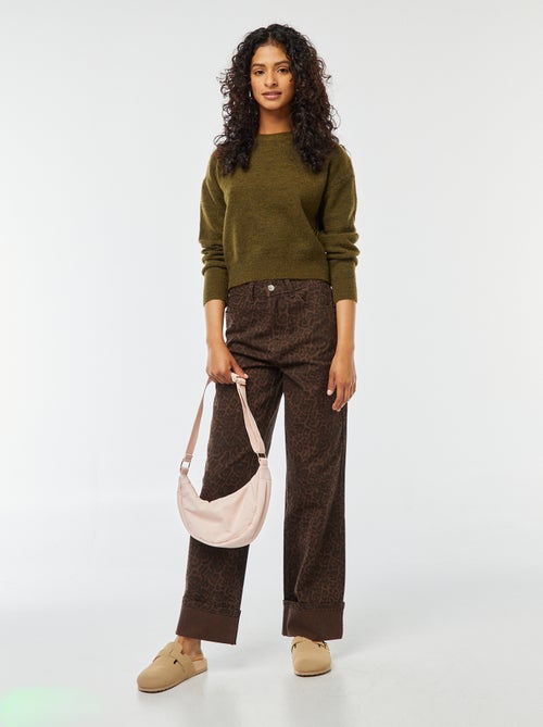 Croptrui van zacht tricot - Kiabi