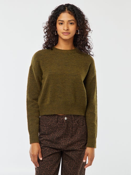 Croptrui van zacht tricot - Kiabi