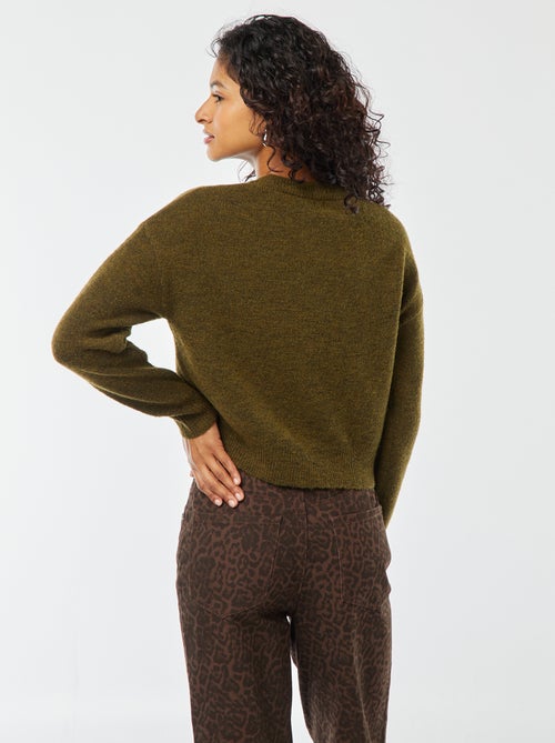 Croptrui van zacht tricot - Kiabi