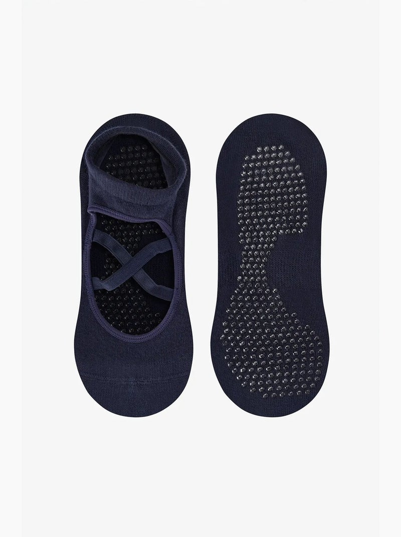 Cross no-show sokken penti Marineblauw - Kiabi