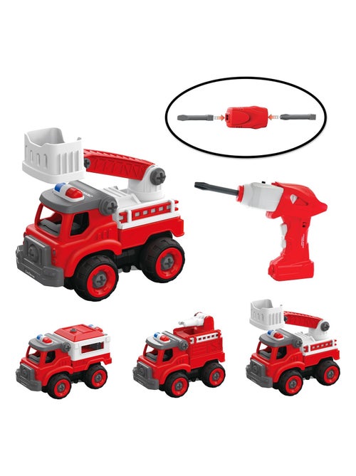 Crosslander fireman - camions de pompiers 3-en-1 - Kiabi