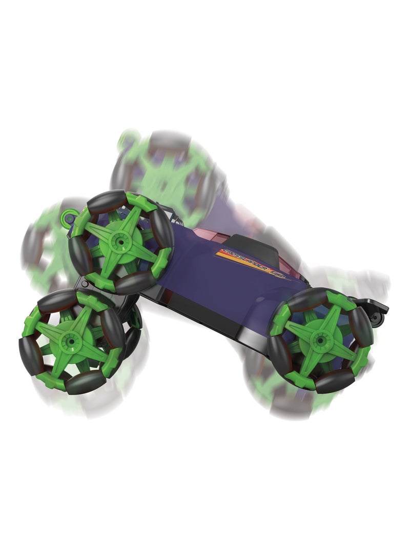 Crosslander flip 6 roues, figures à 360° Vert - Kiabi