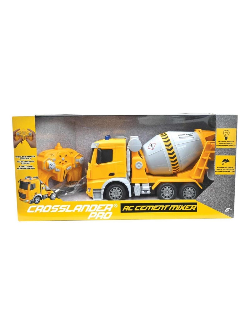 Crosslander pro malaxeur de chantier télécommandé Jaune - Kiabi