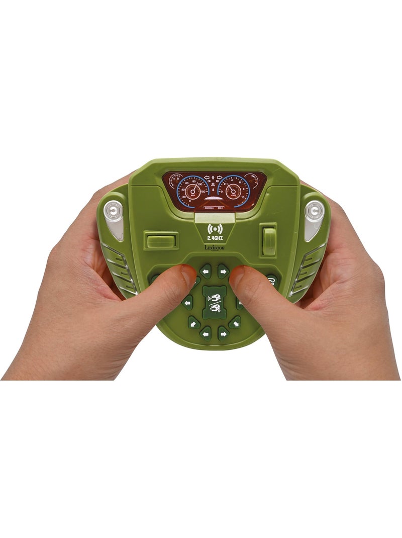 Crosslander® tirex, multidirectionele drift met licht- en dino-geluidseffecten Groen - Kiabi