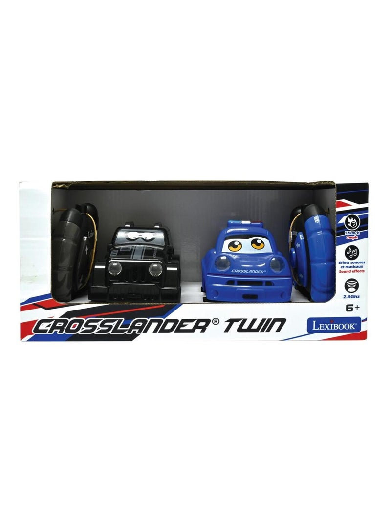 Crosslander twin – set de voiture télécommandée policier et voleur Multicolore - Kiabi