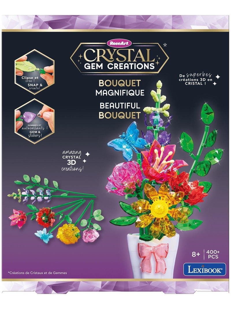 Crystal gem bouquet de fleurs Multicolore - Kiabi